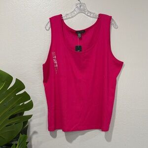 NWT Lauren Ralph Lauren Fuchsia Tank Top 3X
